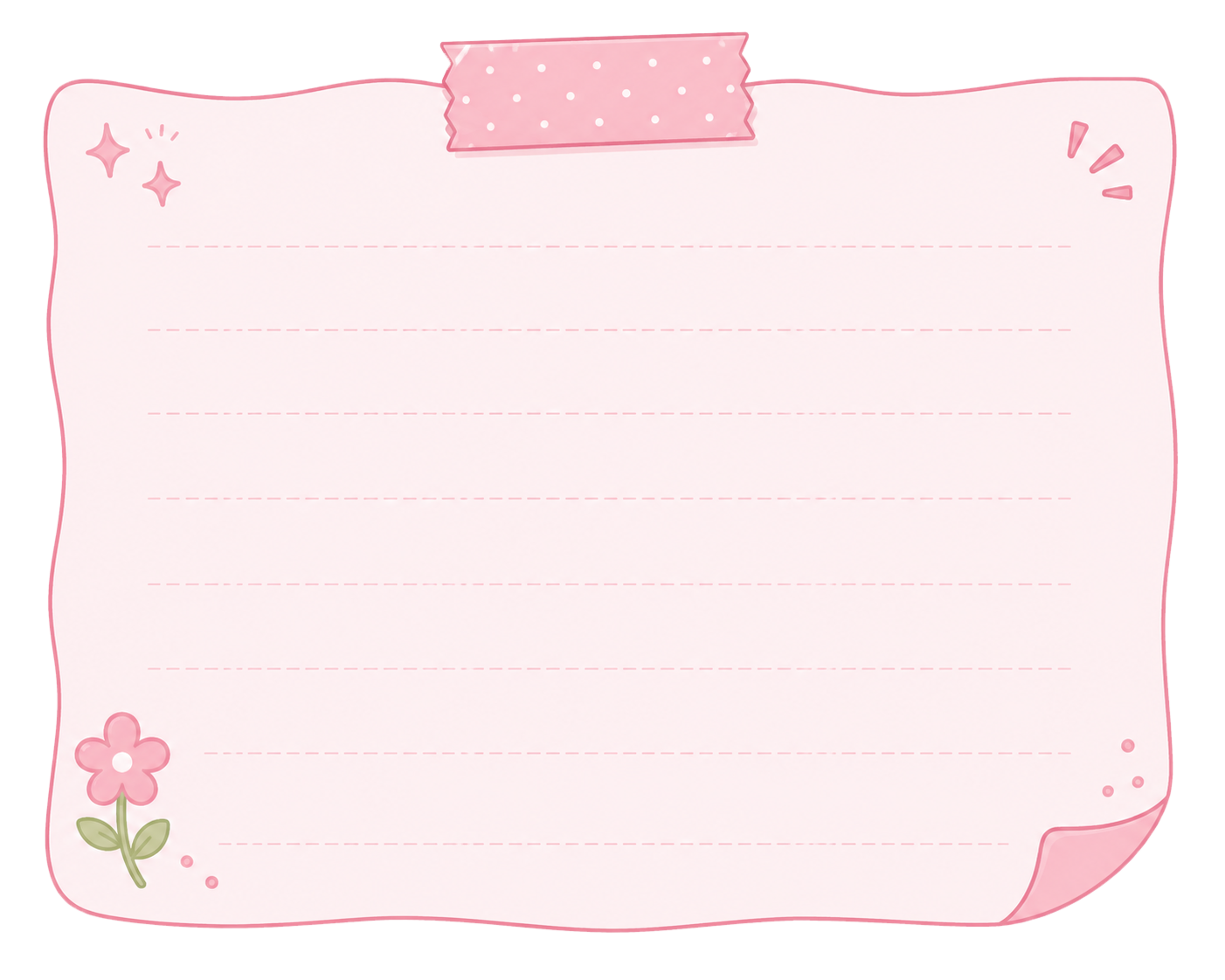 A handwritten note